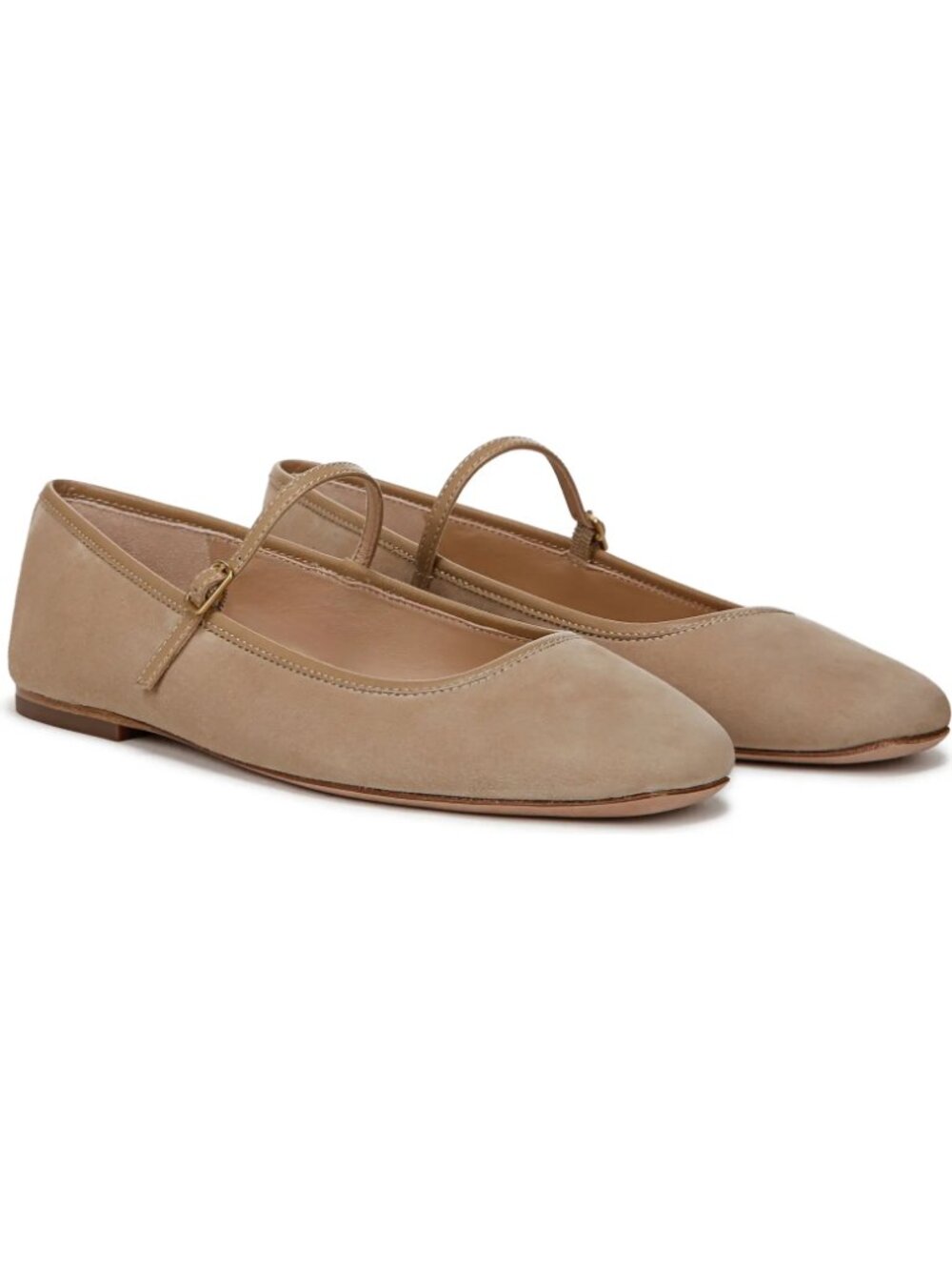 NIB Veronica Beard Ellie Suede Flat, Size 11, Beige